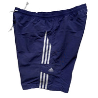 Adidas Vintage Swim Trunk Shorts Navy White Stripes (L)