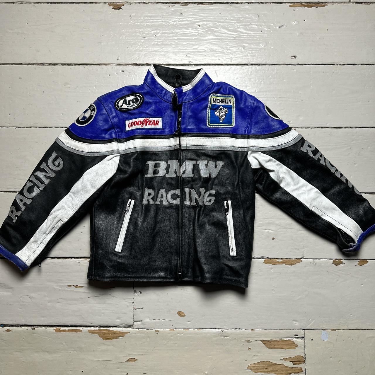 BMW Racing Vintage Leather Kids Jacket