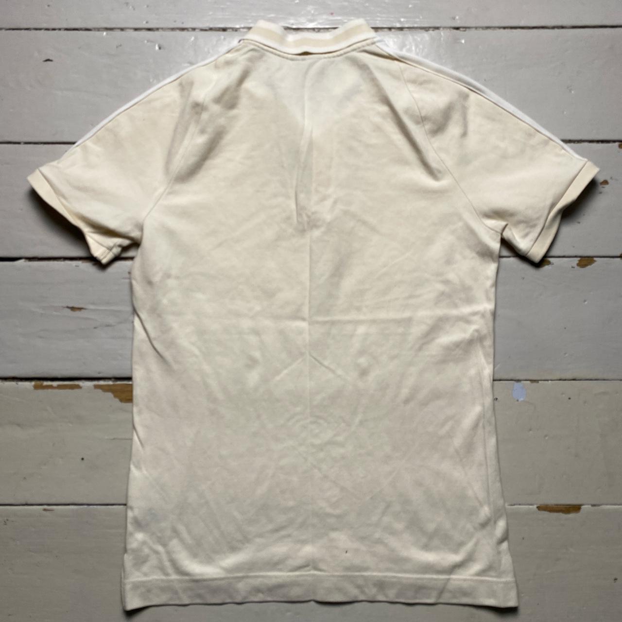 Nike Cream and White Polo Shirt