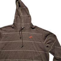 Nike Vintage Brown and Orange Swoosh Hoodie (L)