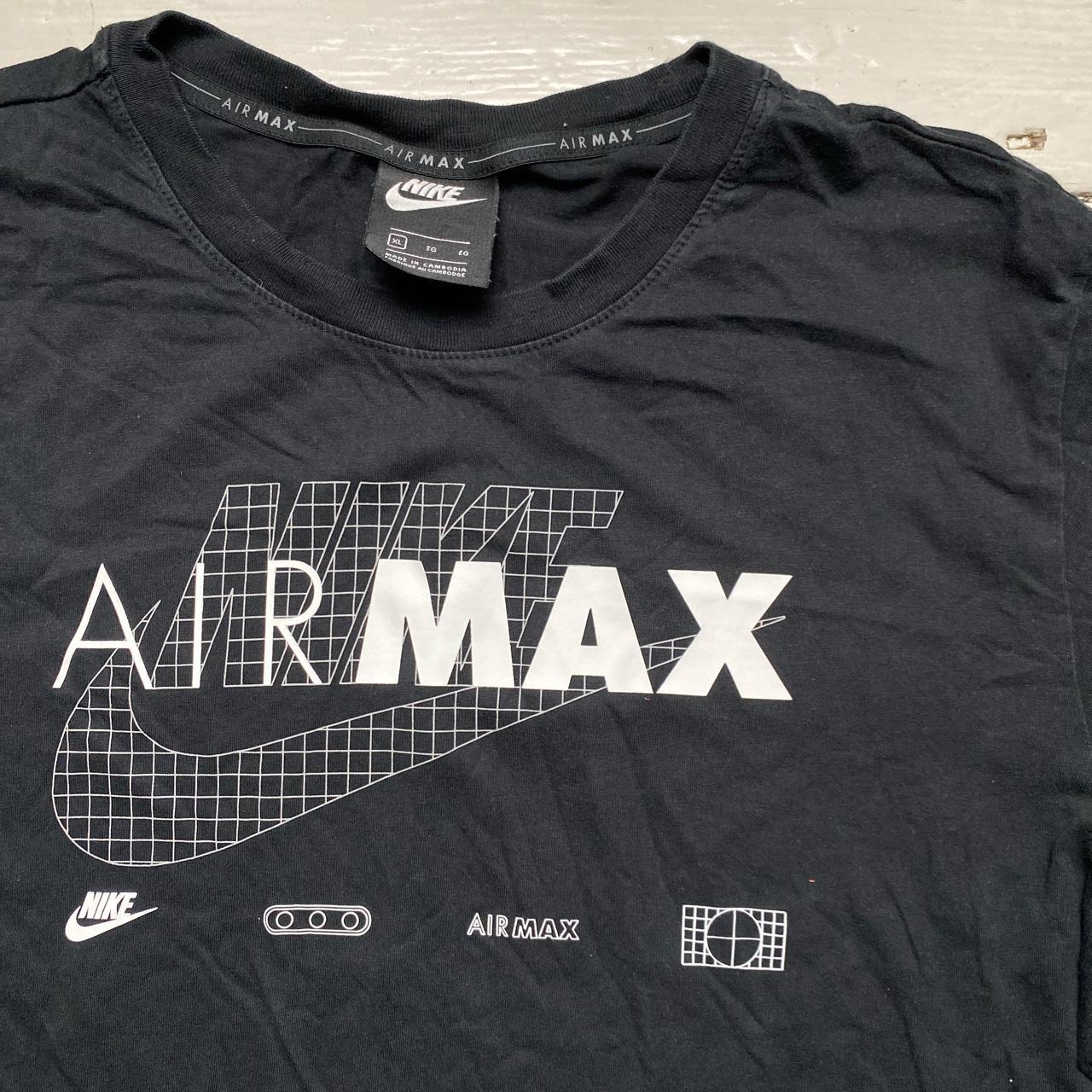 Nike Air Max Black and White T Shirt