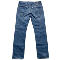True Religion Mickey Big T Light Blue Big White Stitch Jeans (34W)