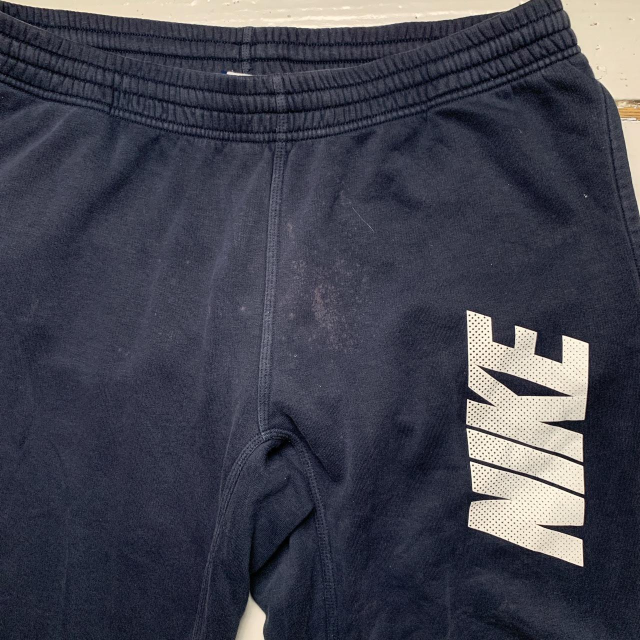 Nike Club Spellout Navy and White Joggers