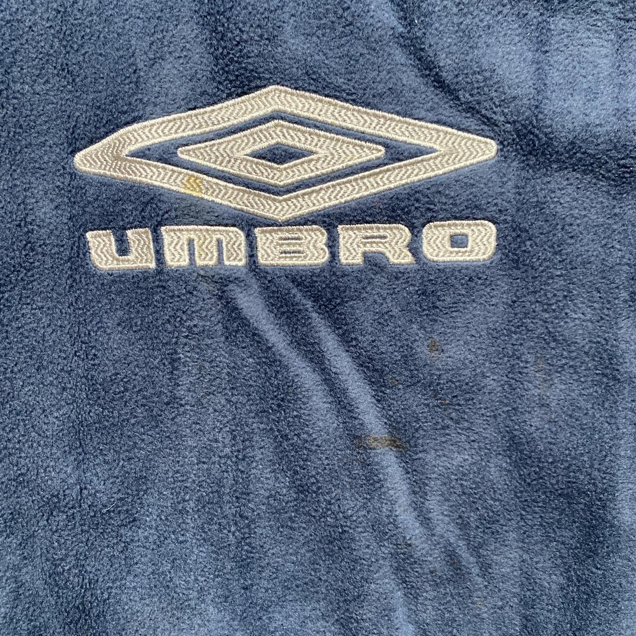 Umbro Vintage Navy and White Teddy Jumper