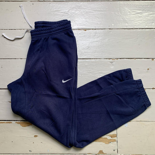 Nike Swoosh Navy and White Baggy Joggers