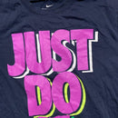 Nike Just Do It T Shirt Navy and Purple (M)