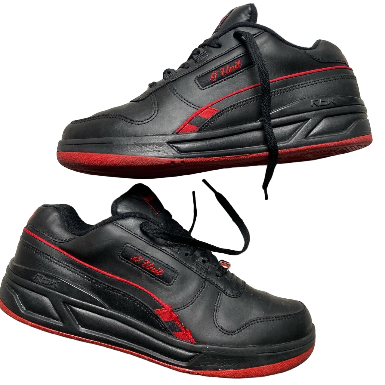 G Unit 50 Cent Reebok Black And Red Trainers Wear Garson g-unit-50-cent-reebok-black-and-red-trainers-wear-garson