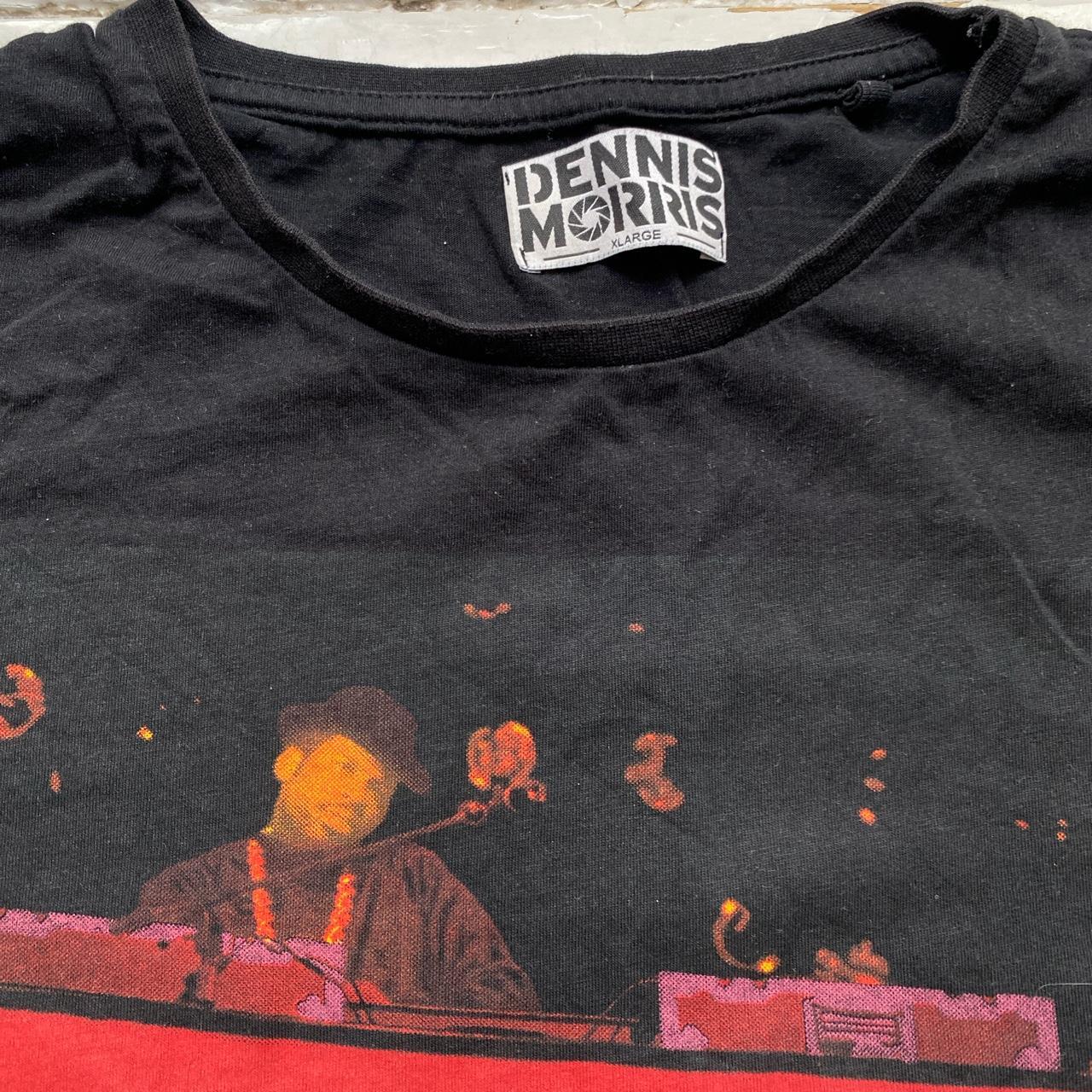 RUN DMC Vintage Dennis Morris Black and Red T Shirt