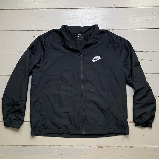 Nike Swoosh Black and White Shell Jacket