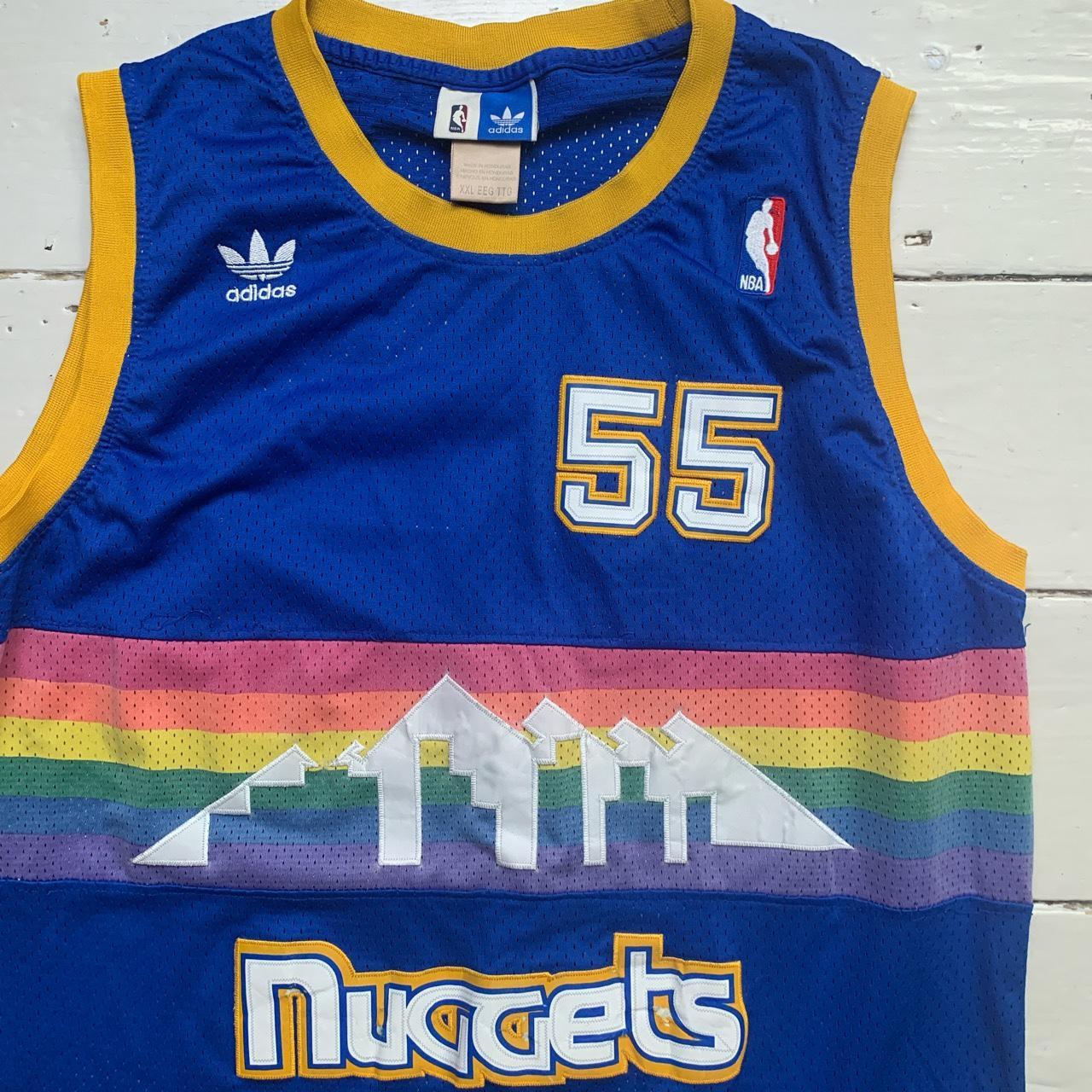 Denver Nuggets Adidas Vintage NBA Basketball Vest Jersey Mutombo