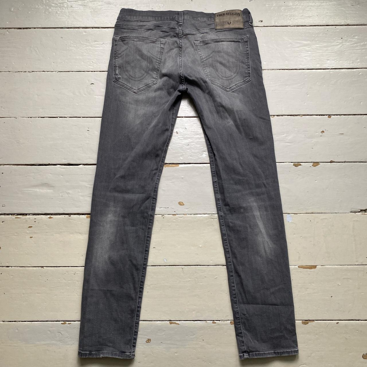 True Religion Rocco Grey Stitch Jeans