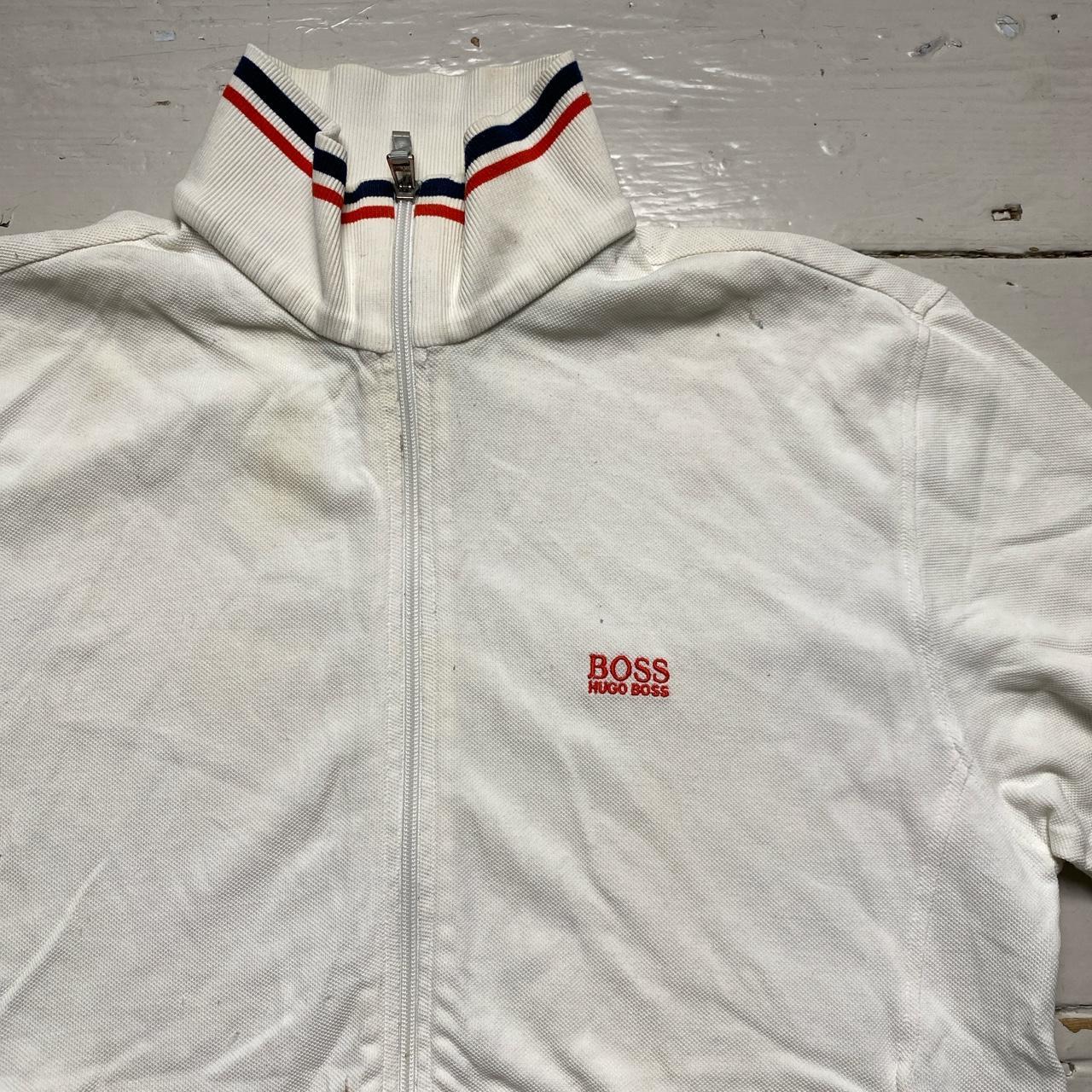 Hugo Boss White Orange and Navy Tracksuit Jacket