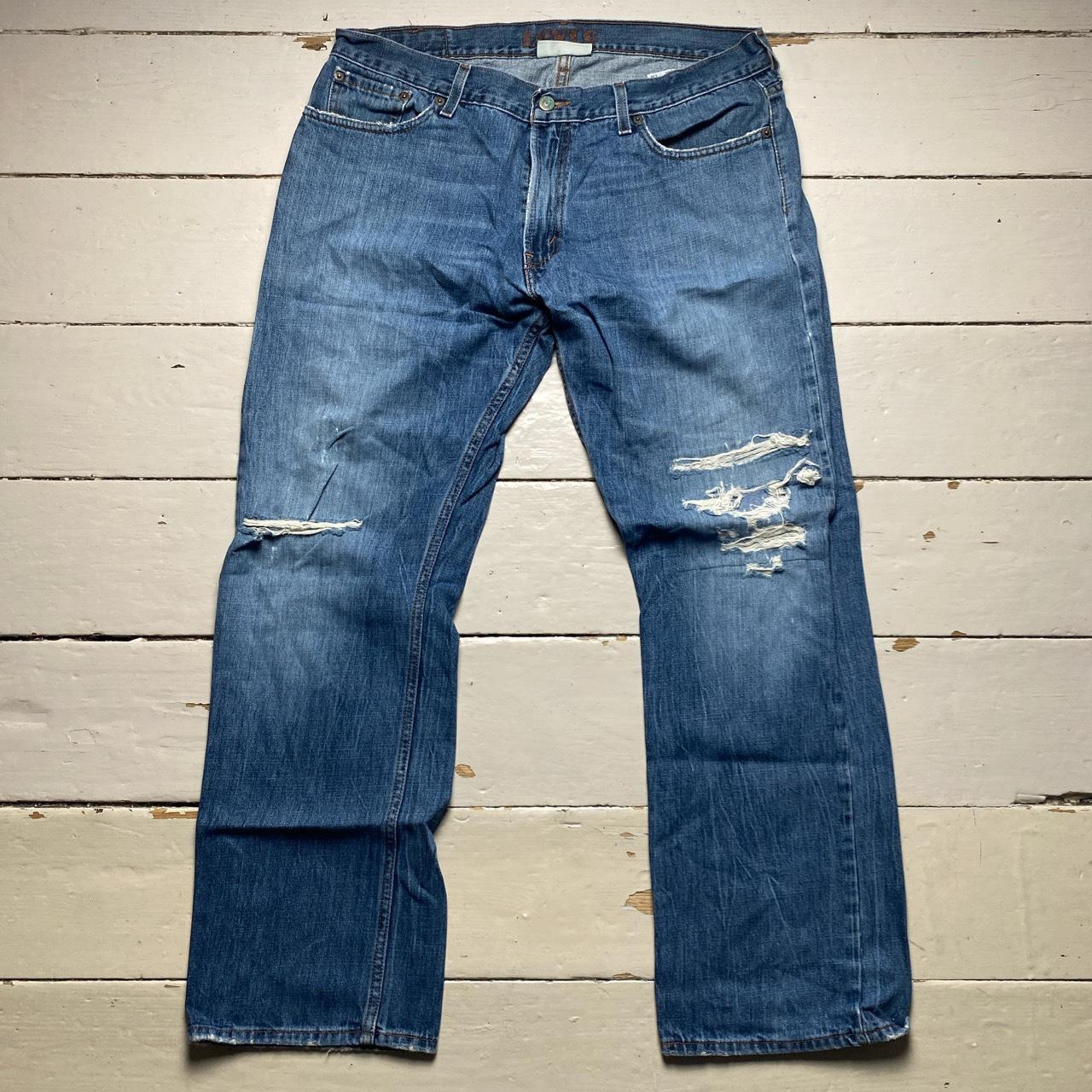 Levis 514 Slim Straight Distressed Jeans