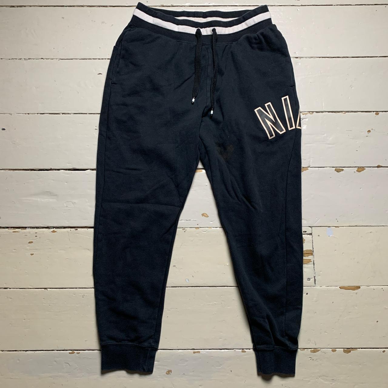 Nike Spellout Black and White Joggers
