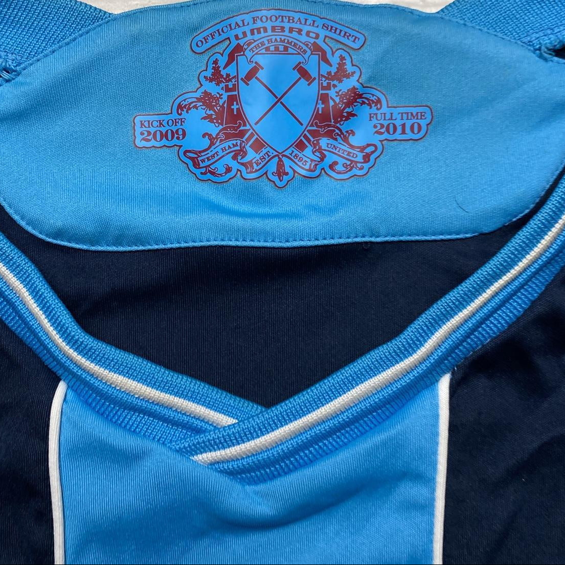 West Ham United Vintage Umbro 2009 Football Jersey (2XL)