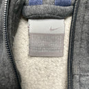 Nike Vintage Grey and White Swoosh Zip Jumper (M)