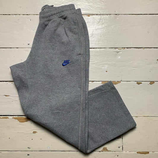 Nike Swoosh Grey and Blue Baggy Joggers
