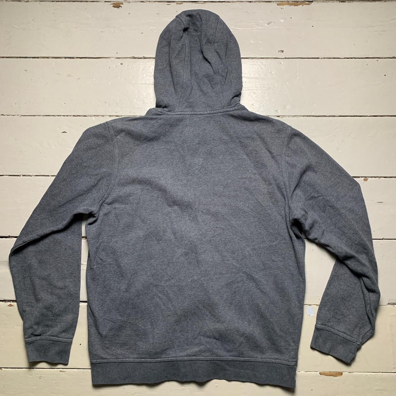 Nike Swoosh Grey and White Hoodie