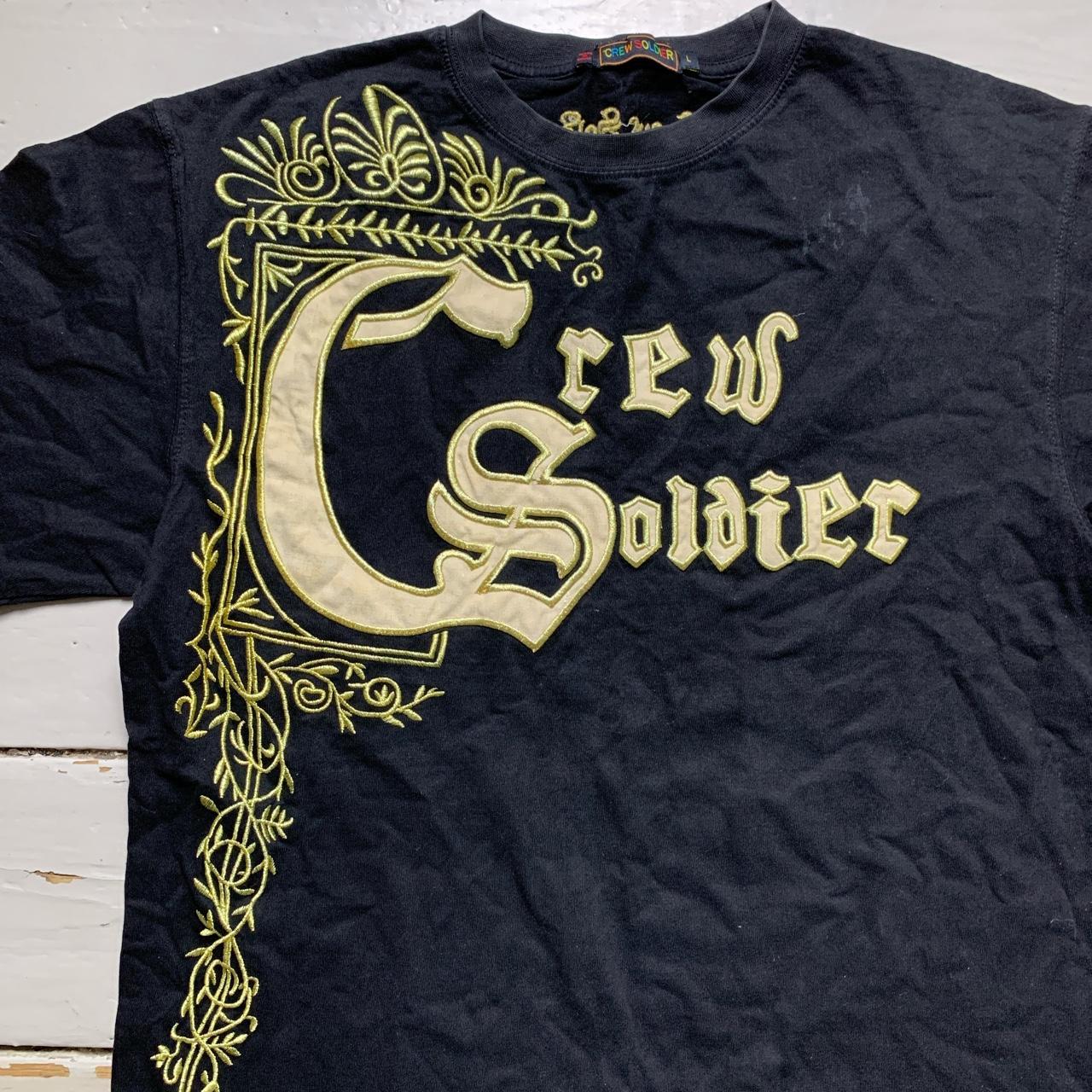 Crew Soldier Black and Gold T Shirt