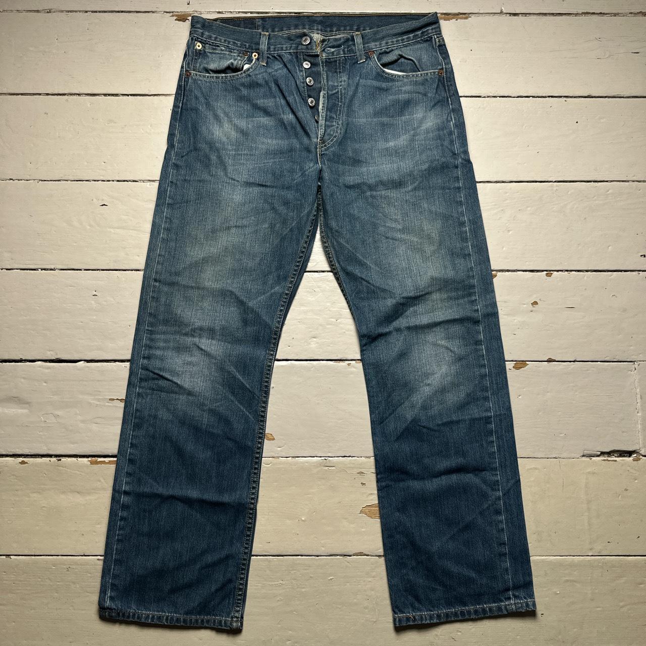 Levis 501 Navy Blue Vintage Jeans