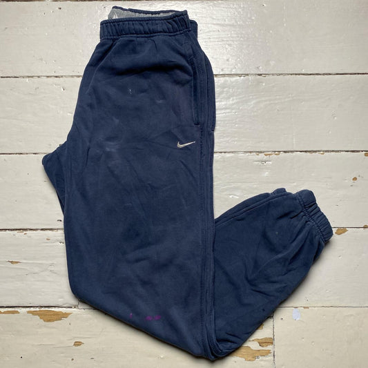 Nike Athletic Department Vintage Baggy Navy and White Swoosh Joggers