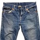 True Religion Big White Stitch Blue Billy Super T Jeans (32W)