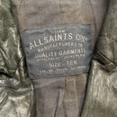 All Saints Black Womens Leather Jacket (UK 10)