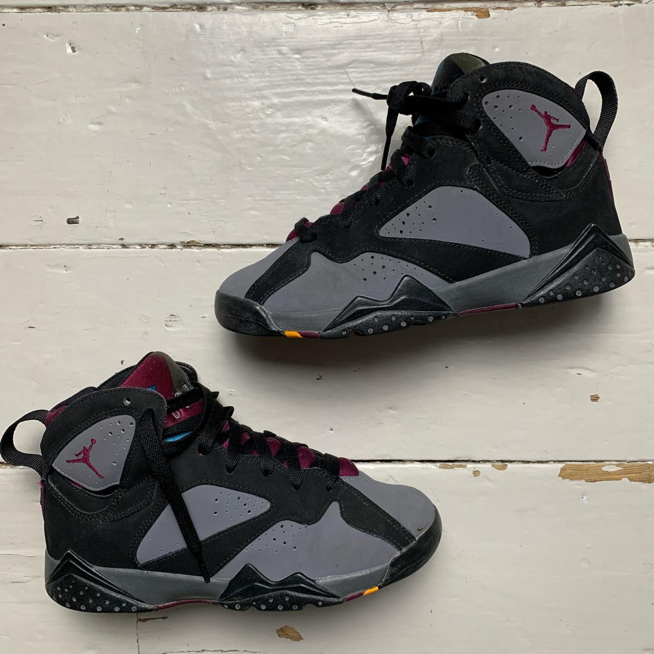 Jordan 7 Bordeaux Grey Black and Purple