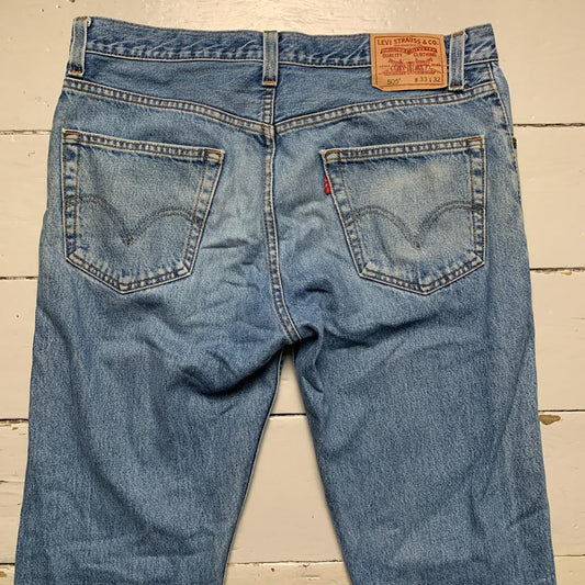 Levis 505 Baggy Blue Stonewash Jeans