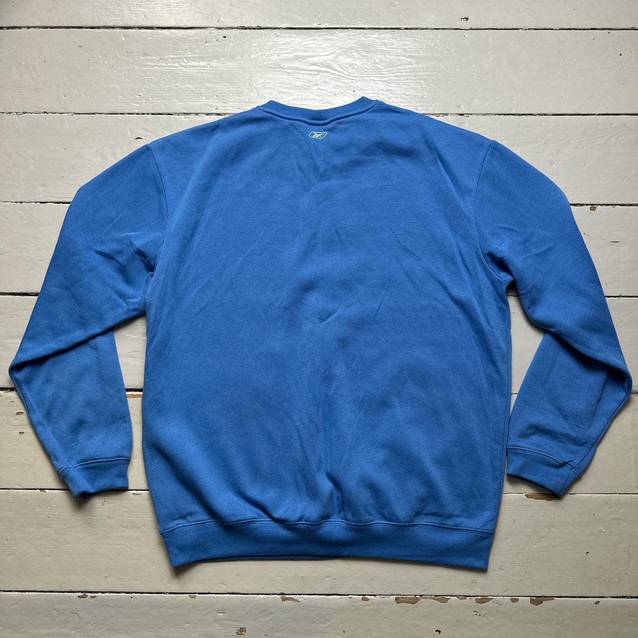 Reebok Vintage Light Blue and White Jumper