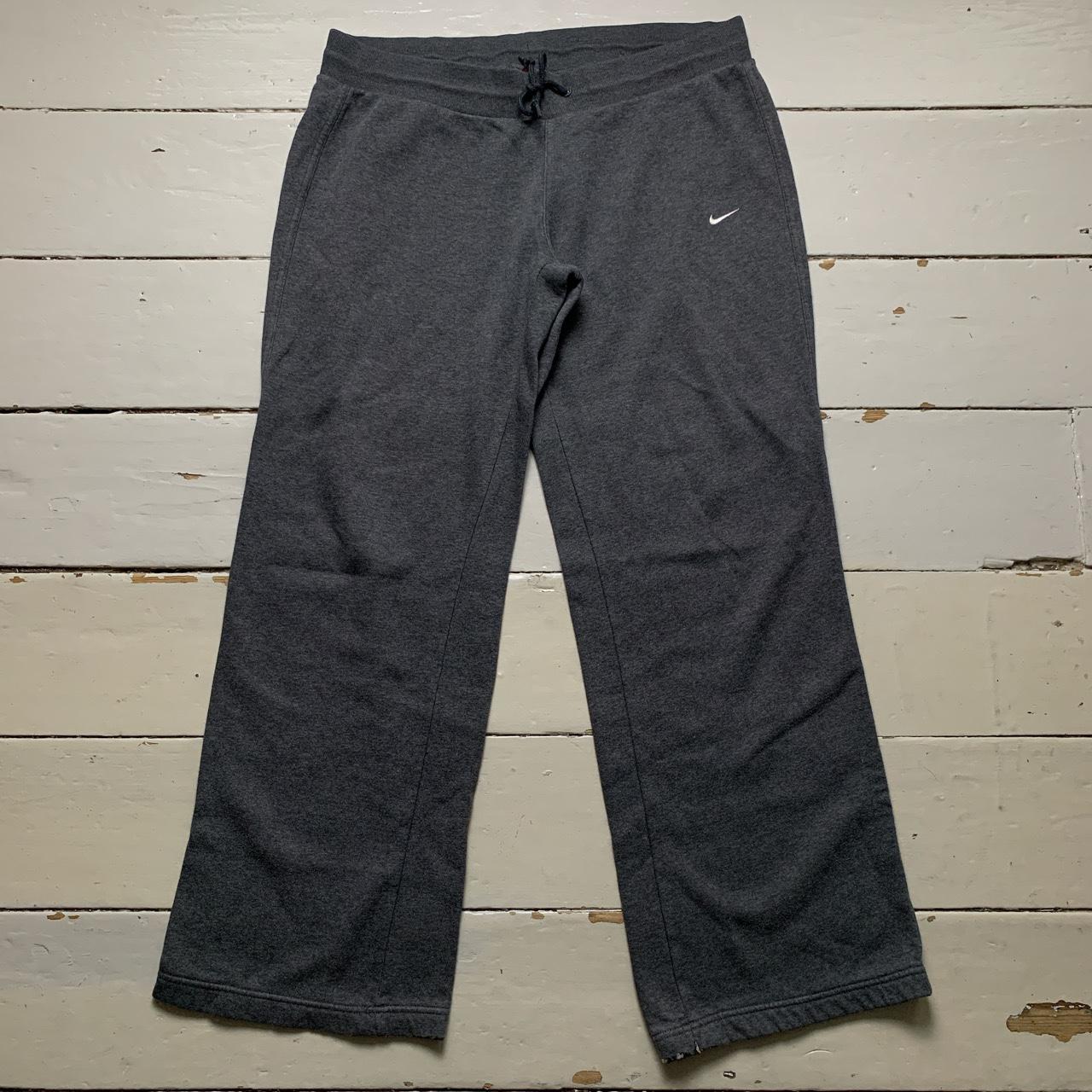 Nike Vintage Swoosh Athletic Department Baggy Joggers Grey and White