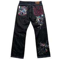 Artful Dodger Embroidery Vintage Indigo Jeans (34W)