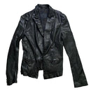 All Saints Black Womens Leather Jacket (UK 10)