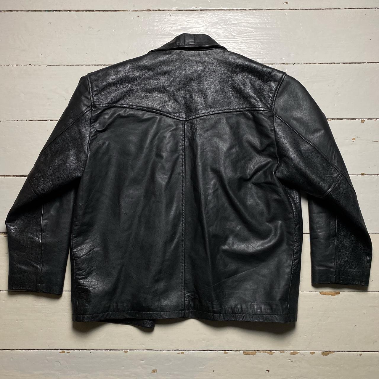 CRRWZ Leather Garments Black Leather Jacket