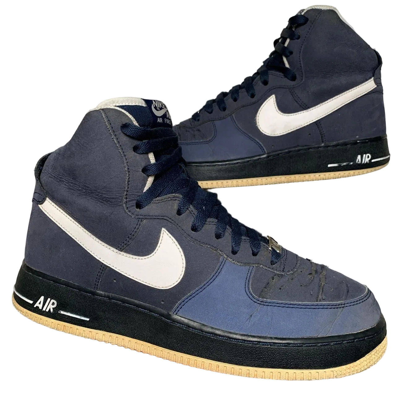 Nike Air Force 1 Mid Navy and White (UK 9)