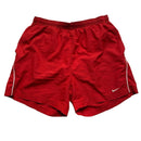Nike Vintage Swoosh Red and White Shell Track Pant Shorts (L)