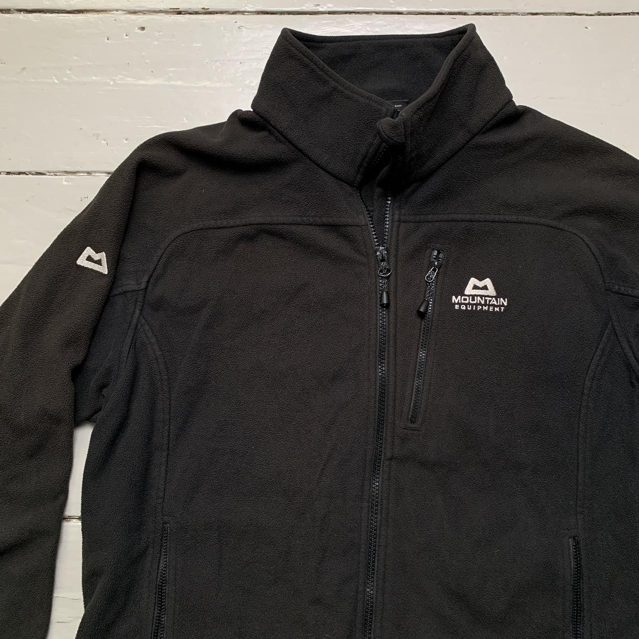 Mountain Equipment Polartec Black and White Fleece Zip Jumper