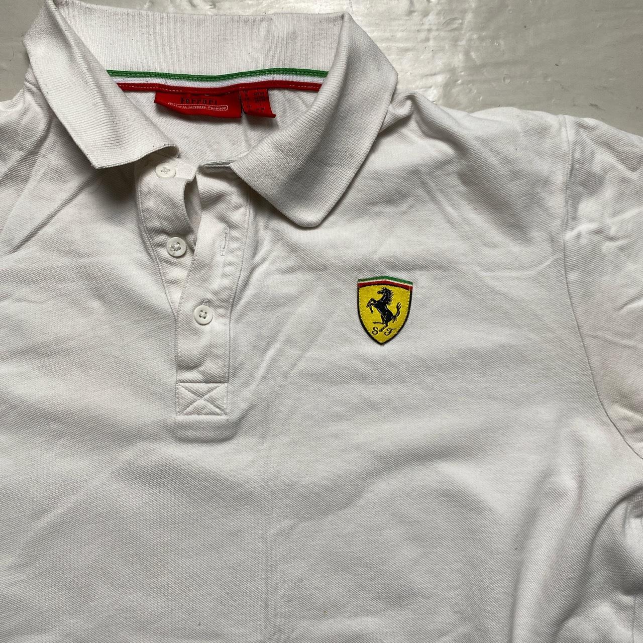 Ferrari Scuderia White Polo Shirt