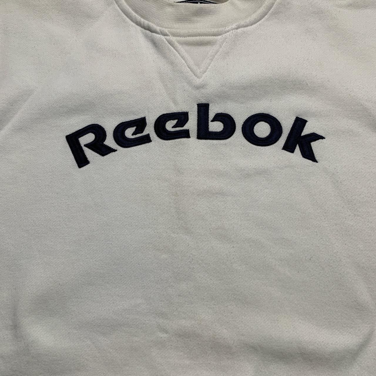 Reebok Vintage 90’s White and Navy Jumper