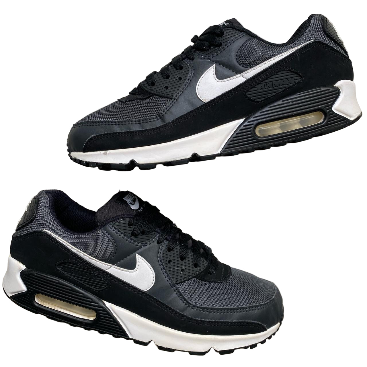 Nike Air Max 90 Black Grey and White (UK 9.5)