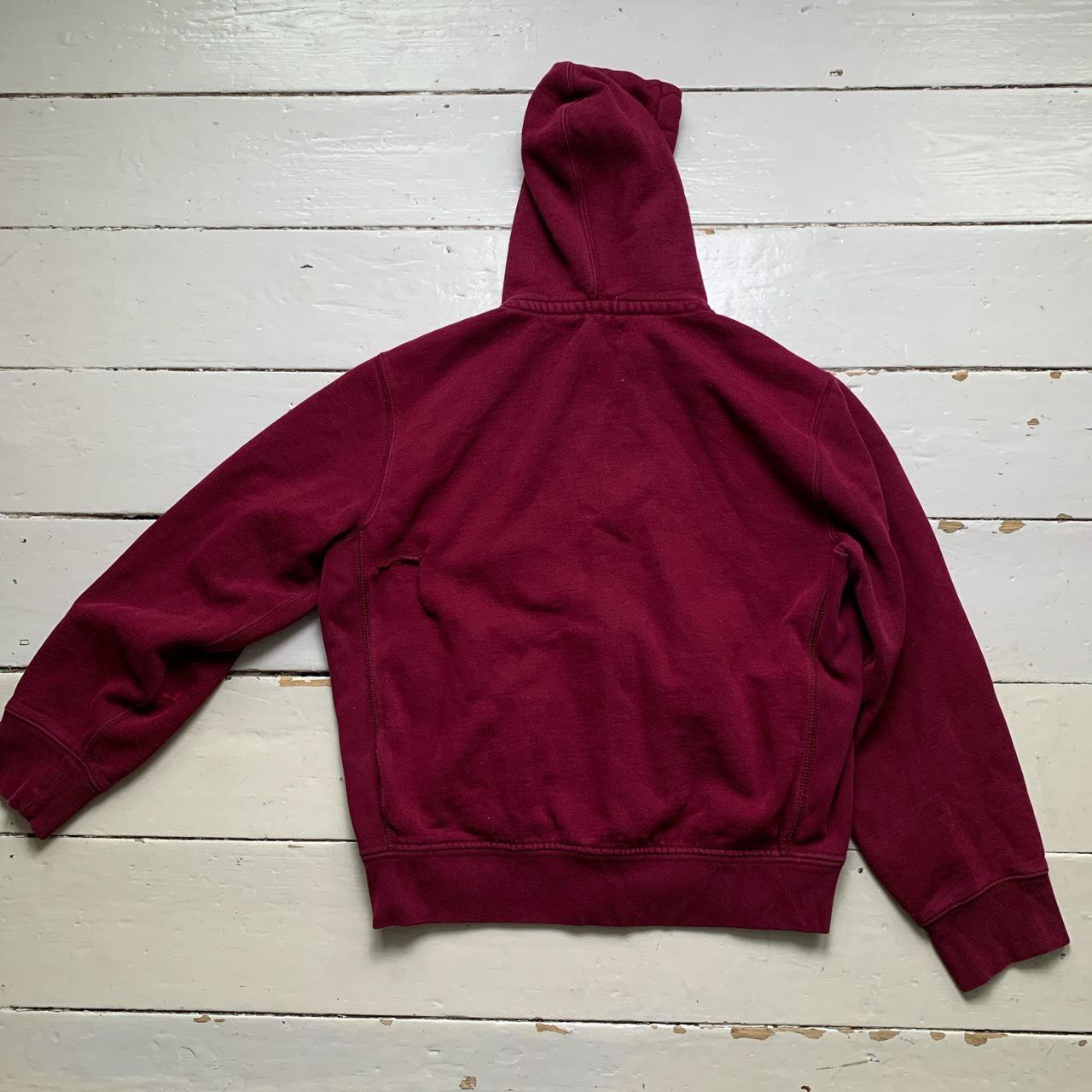 Ralph Lauren Polo Burgundy and White Hoodie