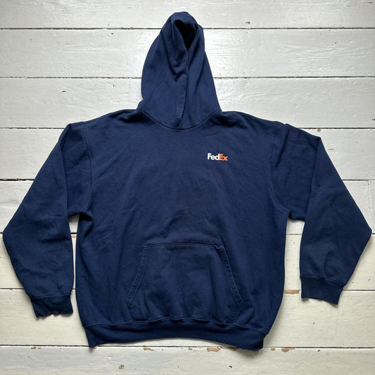 FedEx Navy and White Hoodie