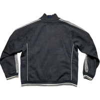 Nike Vintage Grey and White Swoosh Zip Jumper (M)