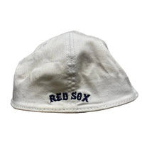 New Era Boston Red Sox White Checked Fitted Baseball Cap