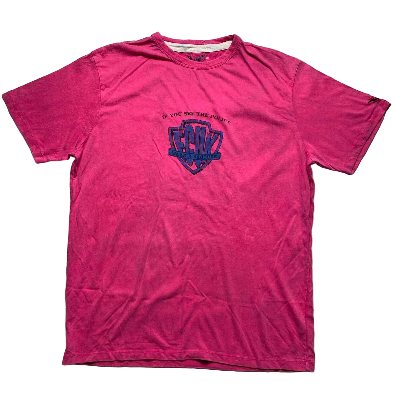 FCUK If You See Da Police Warn a Brother T Shirt (XL)