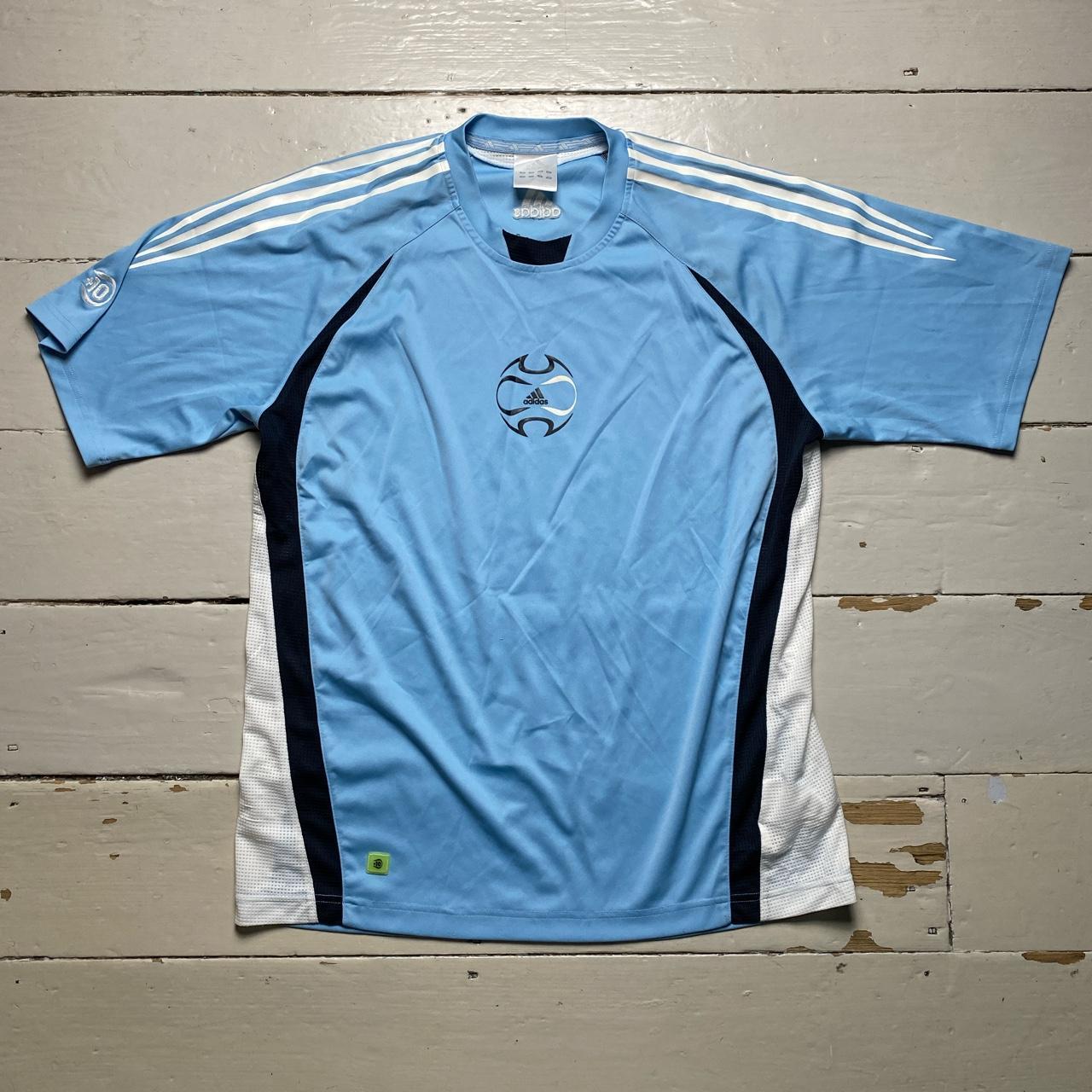 Adidas Argentina Messi Colours Light Blue and White Vintage Predator T Shirt