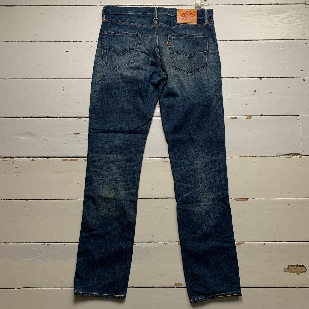 Levis 511 Slim Navy Stonewash Jeans