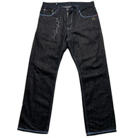 Artful Dodger Embroidery Vintage Indigo Jeans (34W)