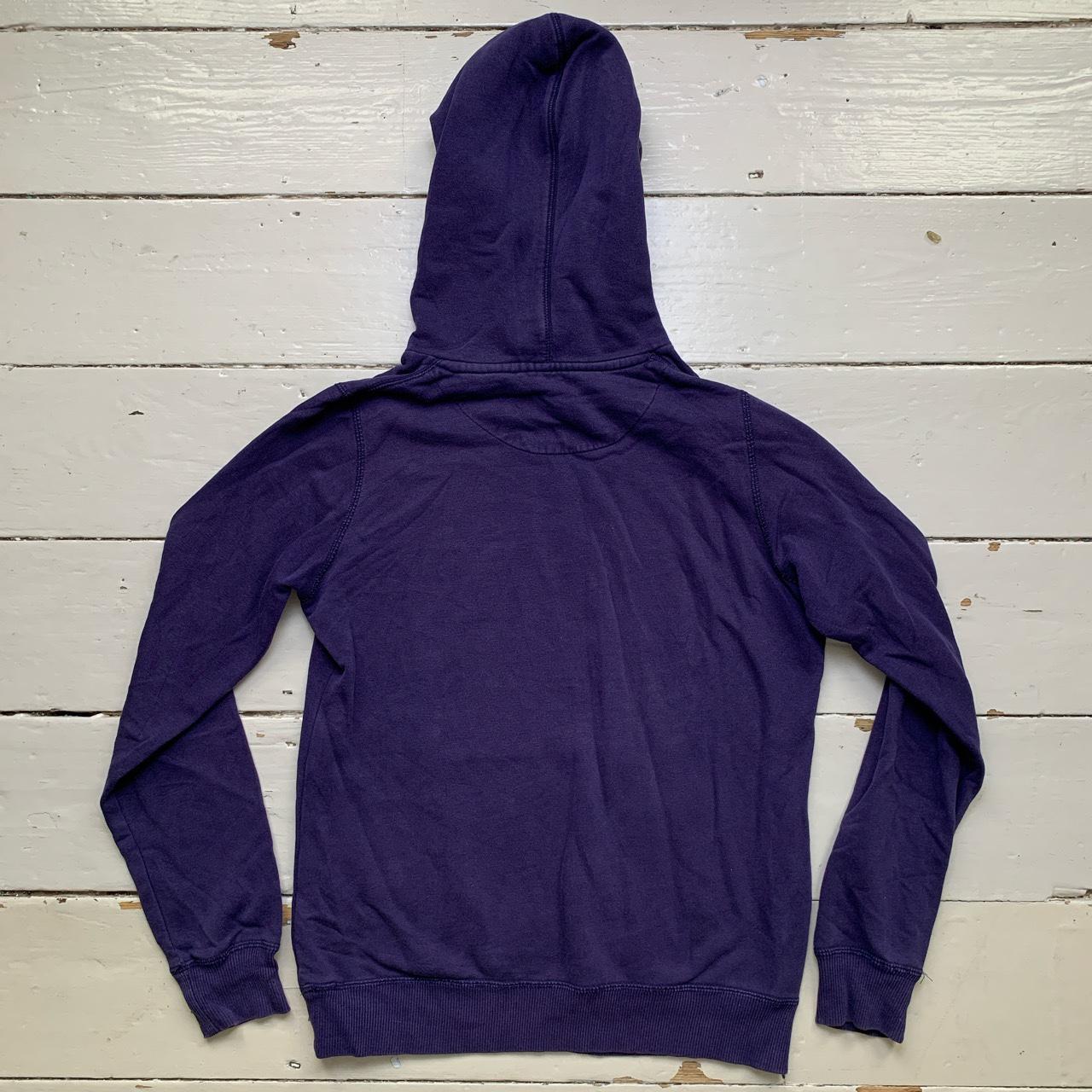 Nike Swoosh Navy and White Womens Hoodie