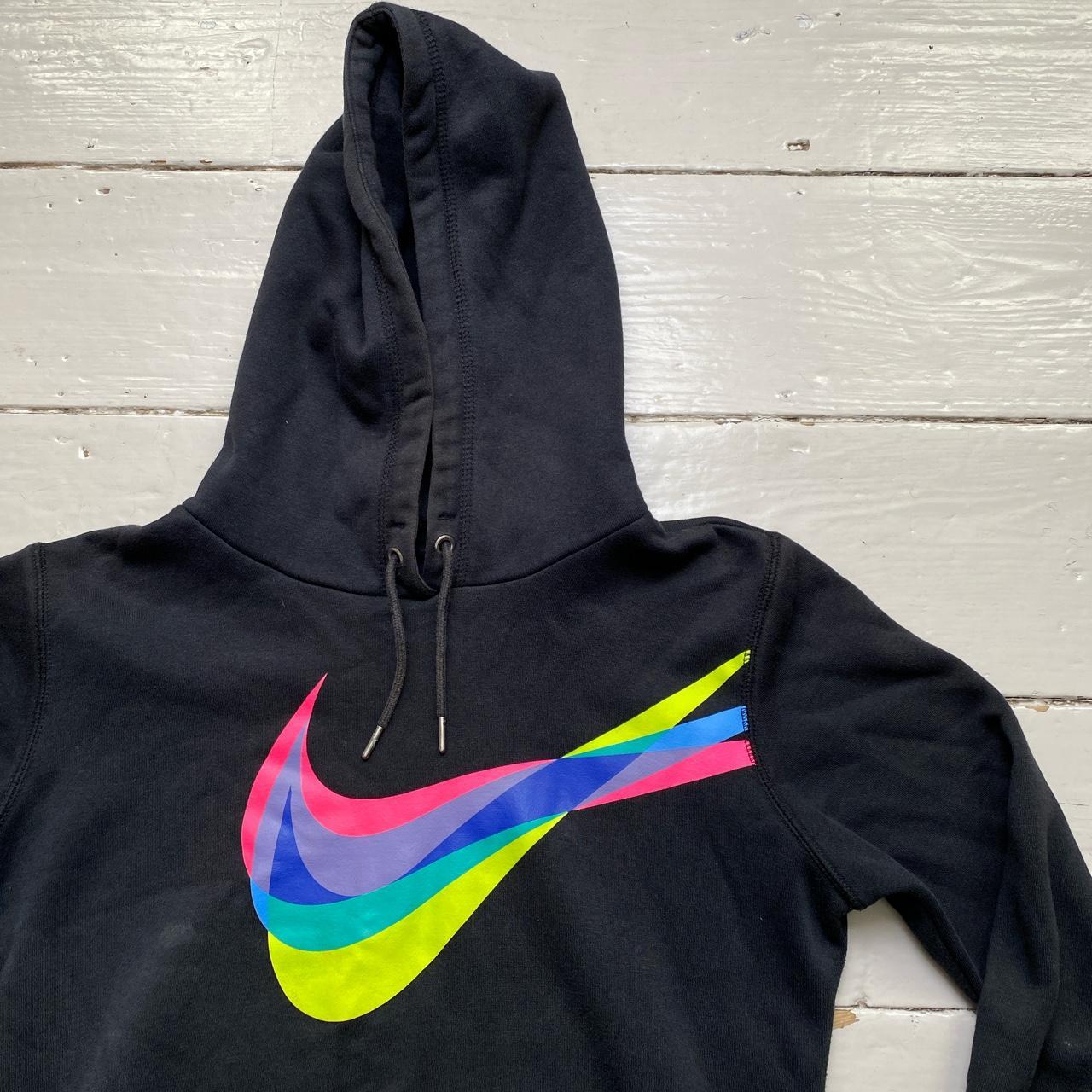 Nike Multi Colour Swoosh Black Hoodie